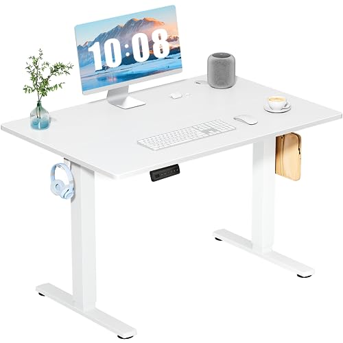 Minimalist DUMOS 40 Inch Electric Standing Desk Height Adjustable, Sit Essentials