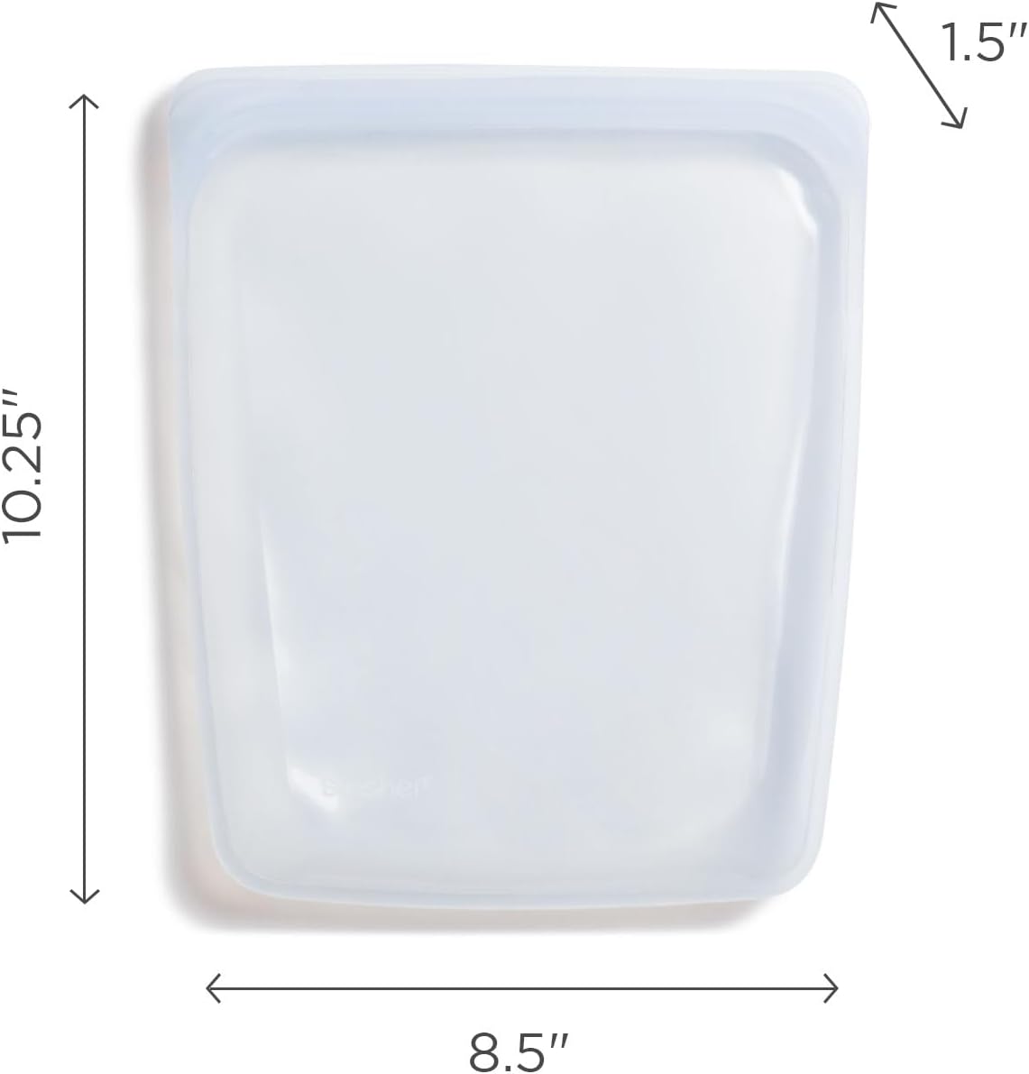 Stasher Premium Silicone Reusable Food Storage Half Gallon Bag, Rose Quartz, Microwave, Sous Vide, Dishwasher, Oven and Freezer Safe, BPA Free, Leak-free, Eco-friendly, 64 Oz
