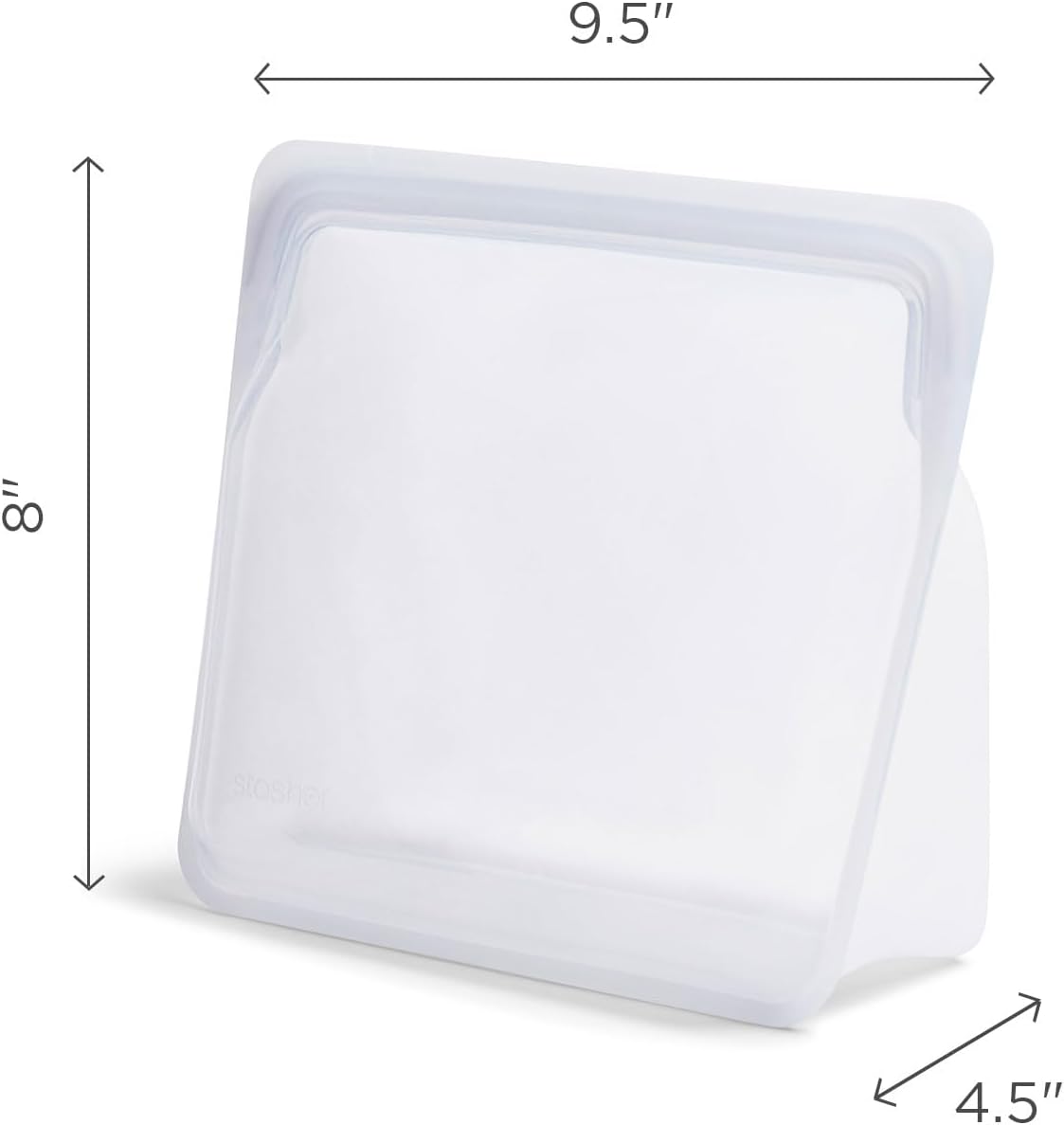 Stasher Silicone Reusable Storage Bag, Stand-Up Mega Bag, Reusable Freezer Bags, Microwave, Dishwasher, Oven Safe, Sous Vide, Premium Lunch Container, Eco Friendly, Food Storage Bags, 104 oz, Green | Reusable Food Bag