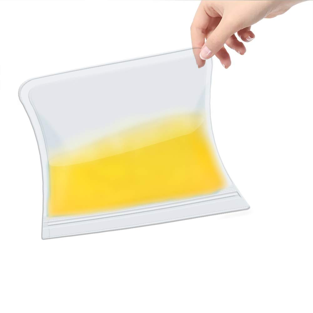 RLAVBL 1/2 Gallon Freezer Bags Reusable Food Storage Bags for Vegetable, Liquid, Snack, Meat, Sandwich, 10.2x7.87 Inch, 10 Pack