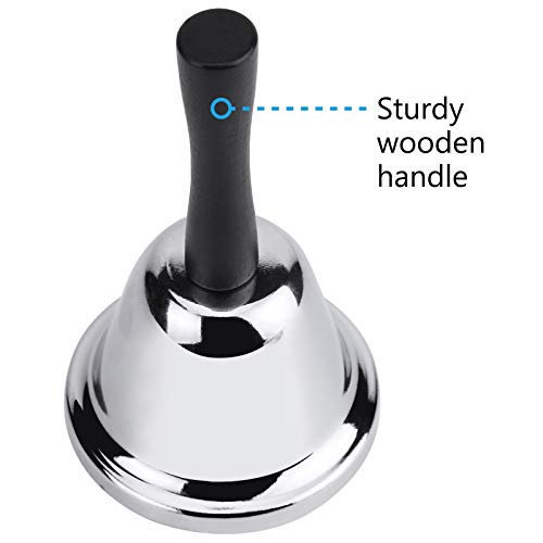 Classic MROCO Loud Hand Bell, Silver Steel Hand Bells Set
