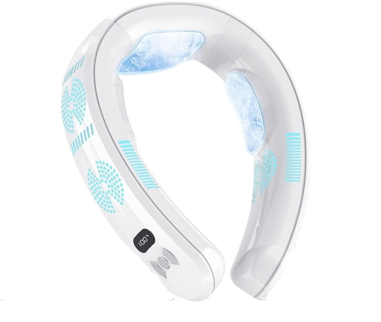 Semiconductor refrigeration neck air conditioner hot and cold dual-purpose intelligent technology digital display bladeless fan