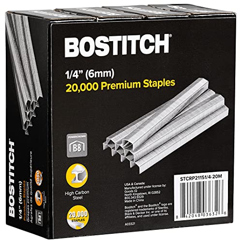 luxury Bostitch B8 Staples 1/4 Inch PowerCrown Staples - Kit