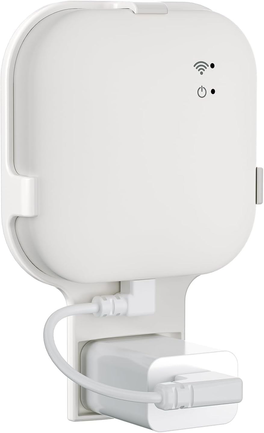 Outlet Mount for All-New Sync Module, Compatible with Blink Sync Module Core/2/XR, Space-Saving & No-Drill Bracket for Blink Indoor Outdoor Security Camera, with Short Cables (1Pack)