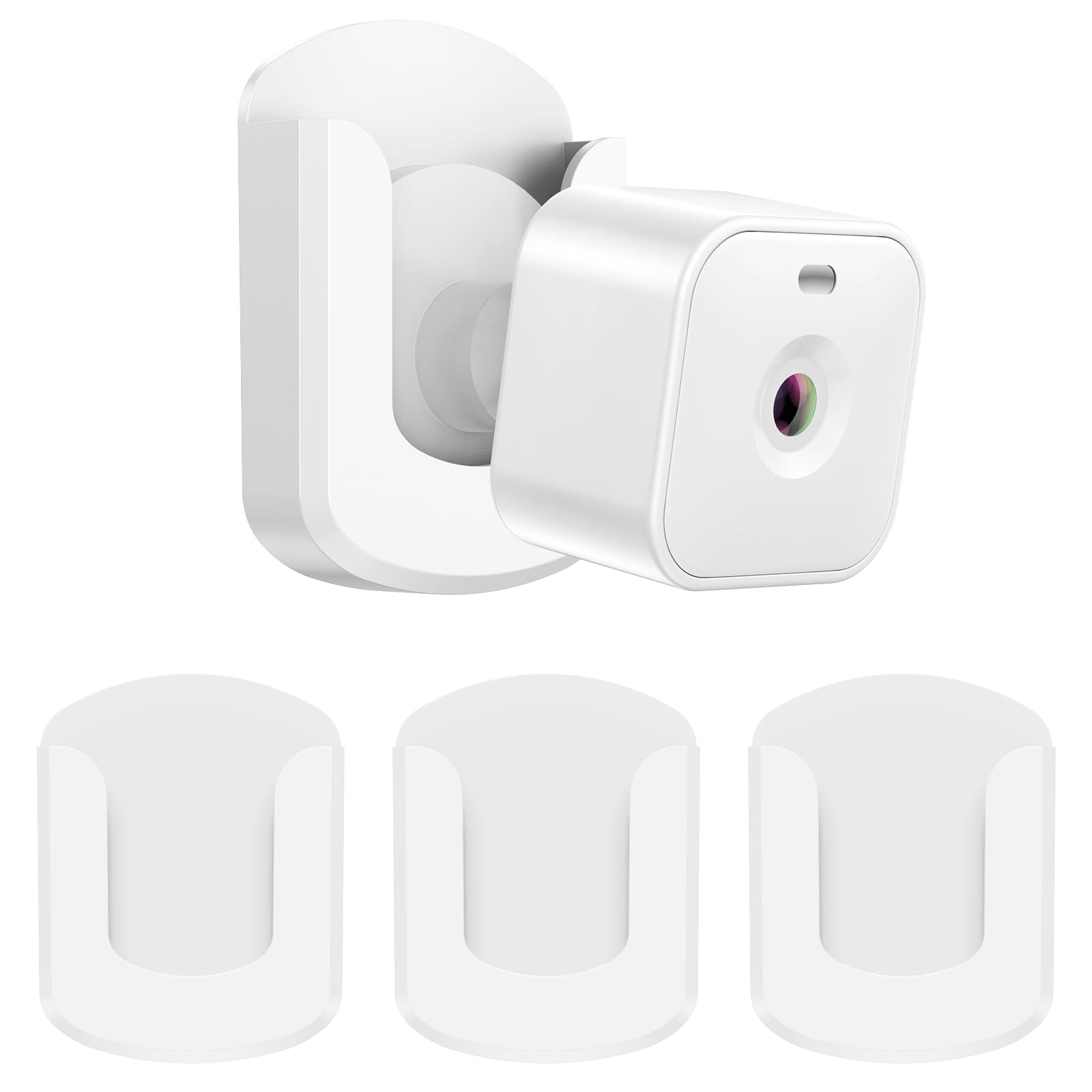 Blink Camera Mount, 3 Pack Adhesive Wall Mount Bracket for Blink Outdoor 4/Indoor/Mini/Mini 2, No Drill, Black