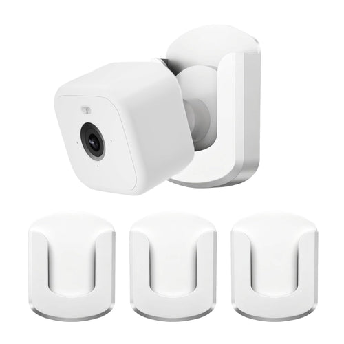 3 Pack Blink Camera Wall Mount Bracket for Blink Outdoor 4 / Outdoor 2K+ / Mini 2 / Mini 2K+ Indoor Cameras, No Drill No Screws, Easy to Install Strong Adhesive Mount for Home Security