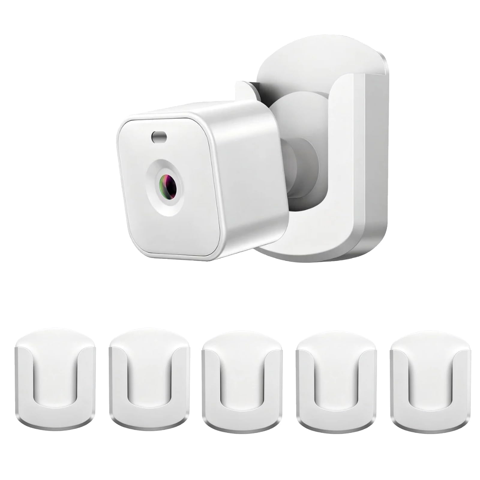 3 Pack Blink Camera Wall Mount Bracket for Blink Outdoor 4 / Outdoor 2K+ / Mini 2 / Mini 2K+ Indoor Cameras, No Drill No Screws, Easy to Install Strong Adhesive Mount for Home Security