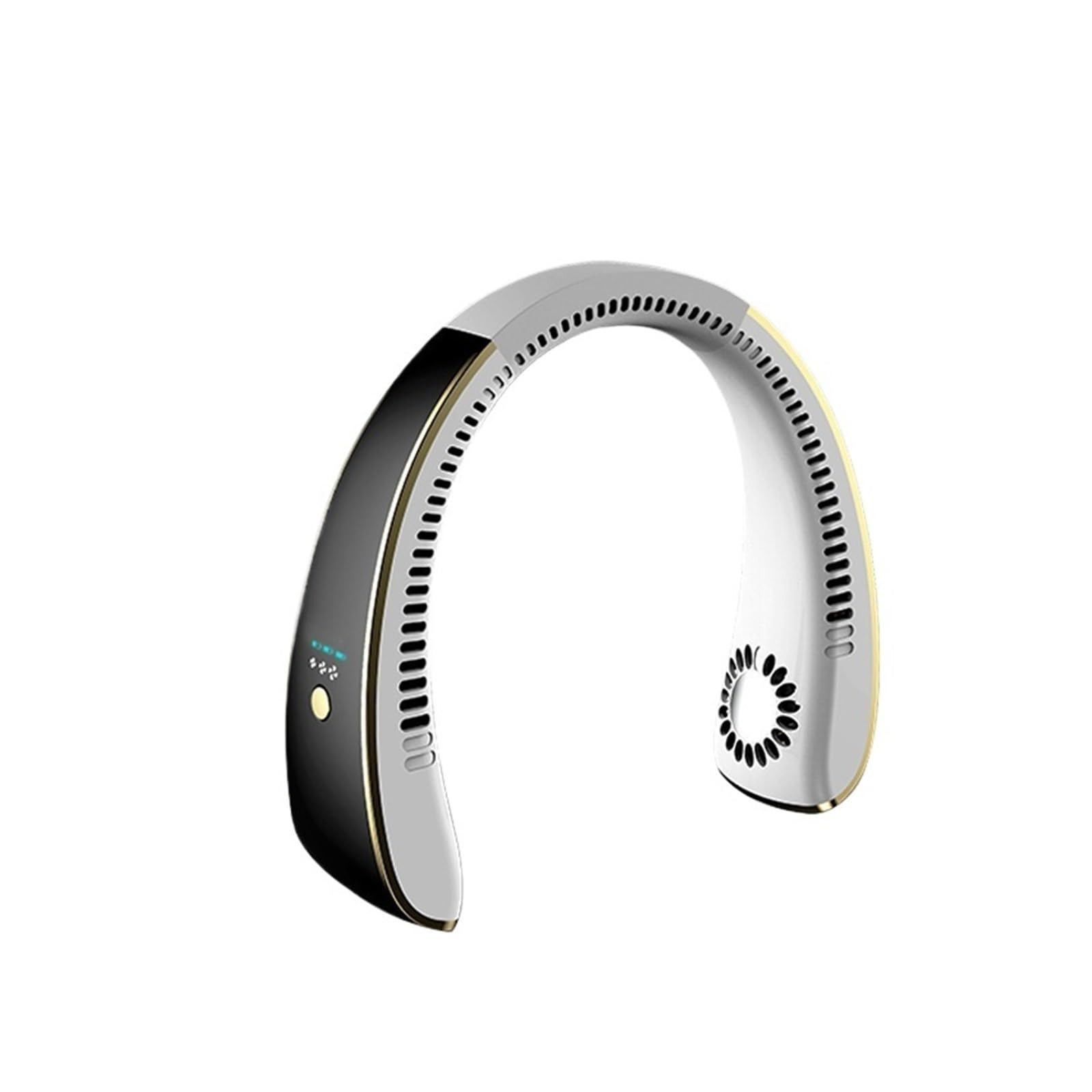 AI voice, bladeless hanging neck fan, exercise, outdoor desktop charging, detachable battery
