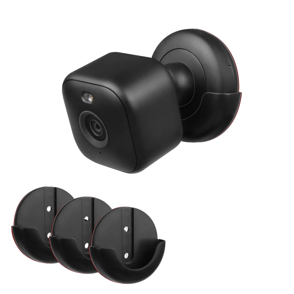 Power Adhesive Wall Mount for Blink mini 2 Camera,Wall Mount for Blink Mini 2 Camera,No Drill No Screws Mount（3pack-Black）