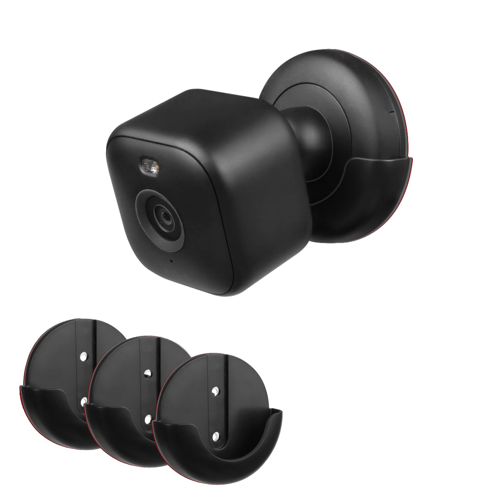 Power Adhesive Wall Mount for Blink mini 2 Camera,Wall Mount for Blink Mini 2 Camera,No Drill No Screws Mount（3pack-Black）