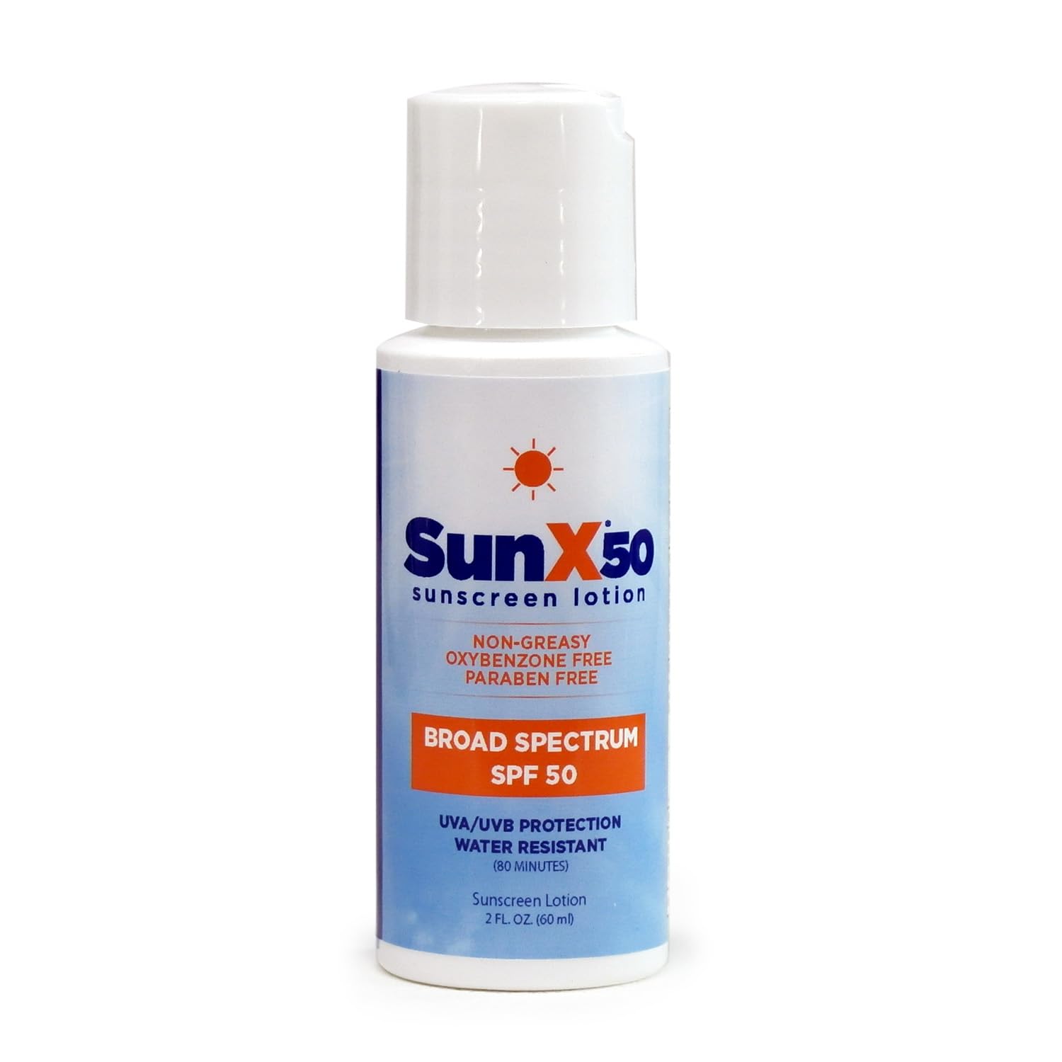 CoreTex Sun X 50 SPF Broad Spectrum Sunscreen Lotion - 4oz Bottle of Paraben, Oxybenzone, Octinoxate, & Oil Free Sunscreen - No White Cast and Water Resistant Up to 80 Minutes