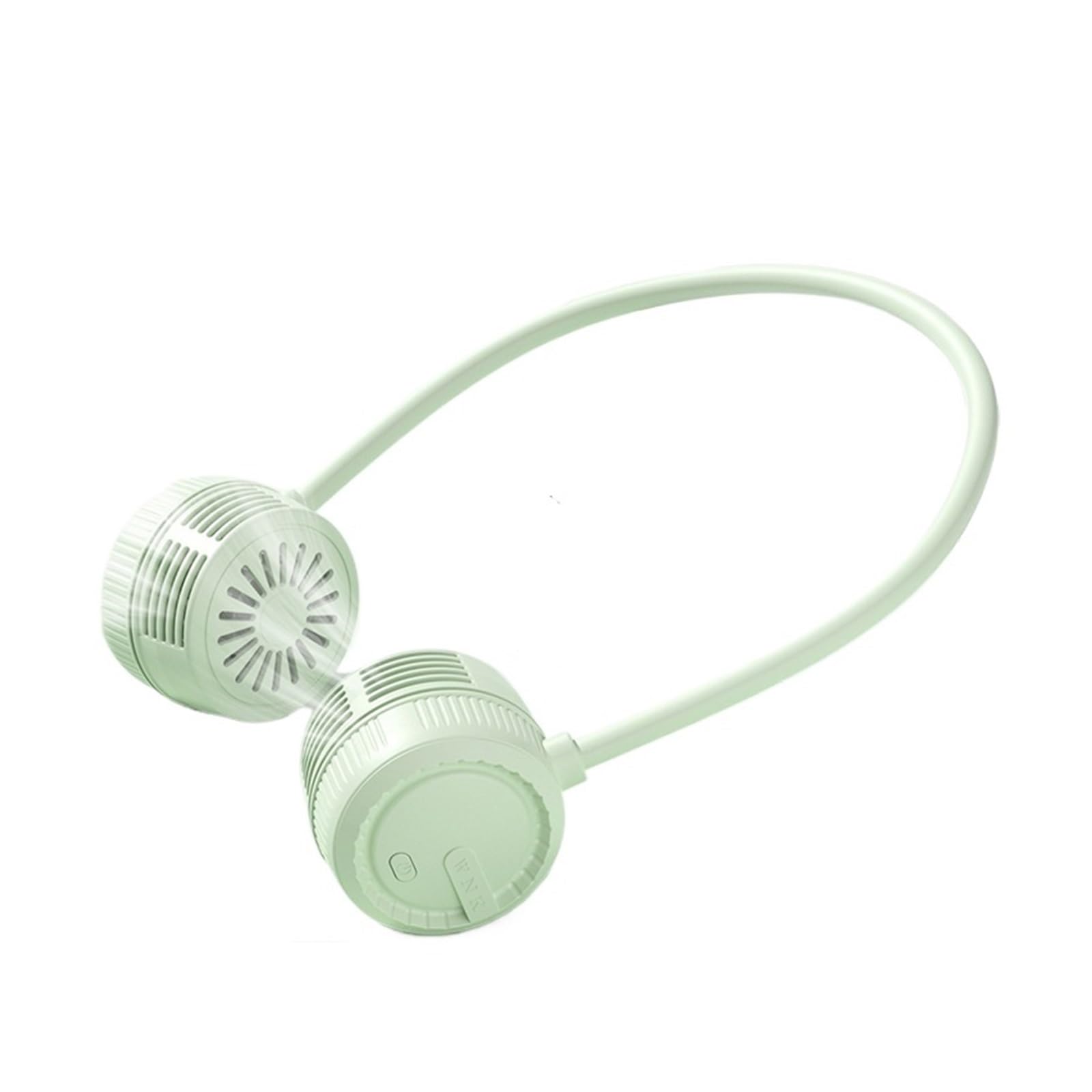 Hanging neck fan portable folding outdoor desktop usb high wind small | Pink