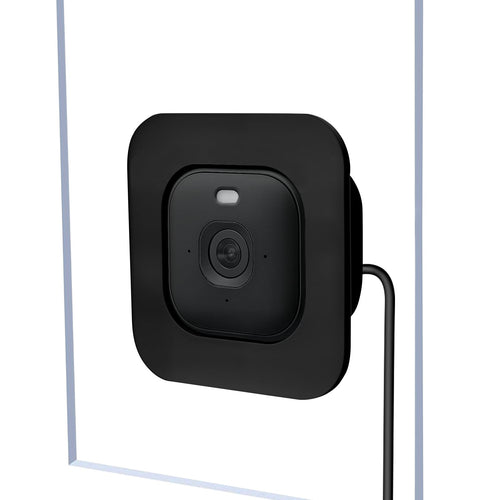 2 Pack Window Mount Compatible with Blink Mini Indoor, Secured Camera Glass Wall Holder for Single Pane Glass Windows/Doors for Outside Security Monitoring,White
