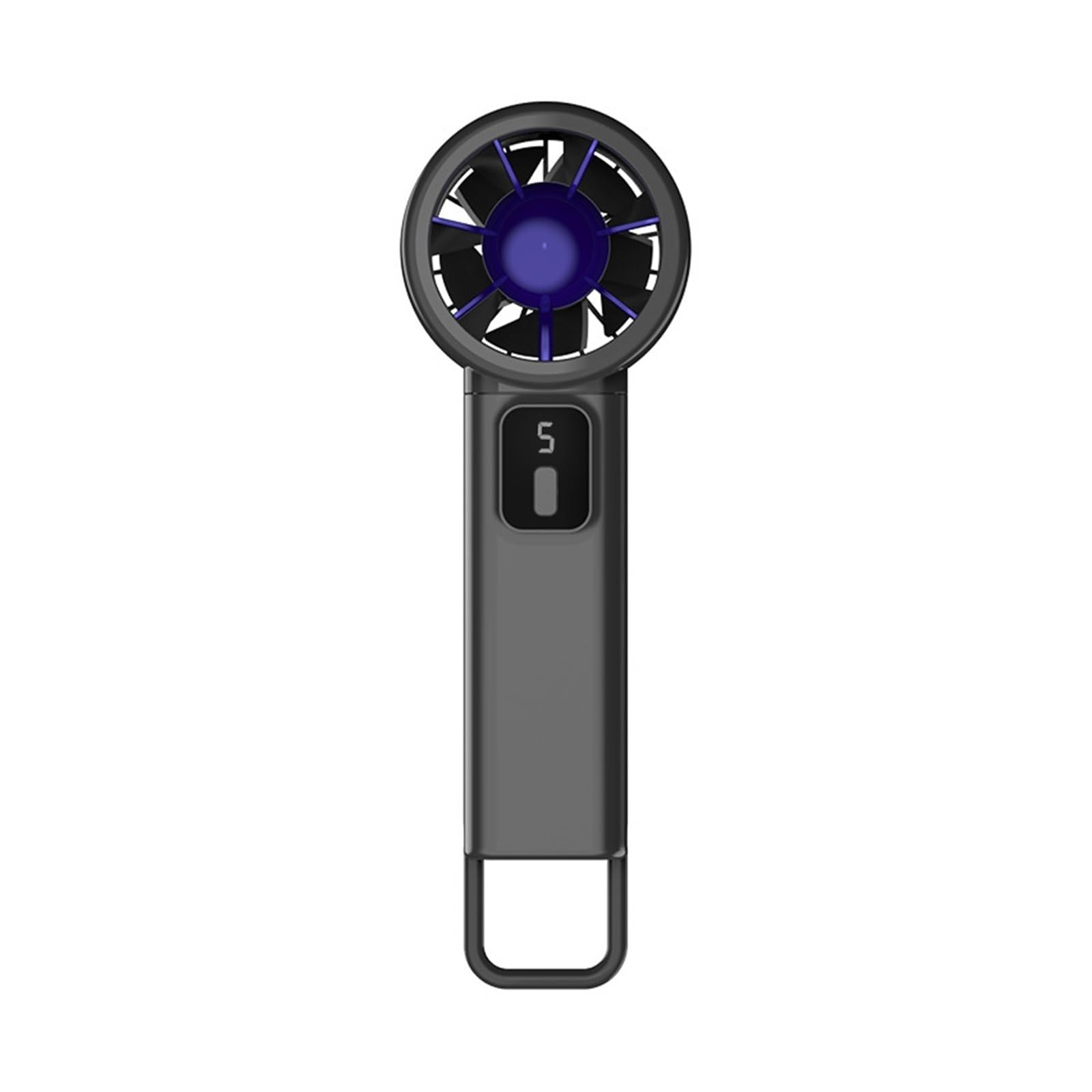 Handheld charging fan, USB mini pocket, portable and silent for students | Black