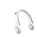 Leafless hanging neck fan USB charging outdoor digital display silent portable 5-speed soft rubber small turbine super