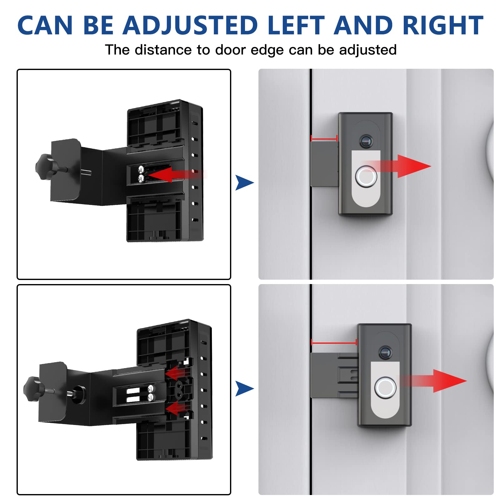 KIMILAR Anti-Theft Video Doorbell Mount Compatible with Ring/Blink Wireless Video Doorbell, Adjustable Mounting Bracket Accessories for Houses, Apartments, Businesses, Not for Blink 2nd Gen