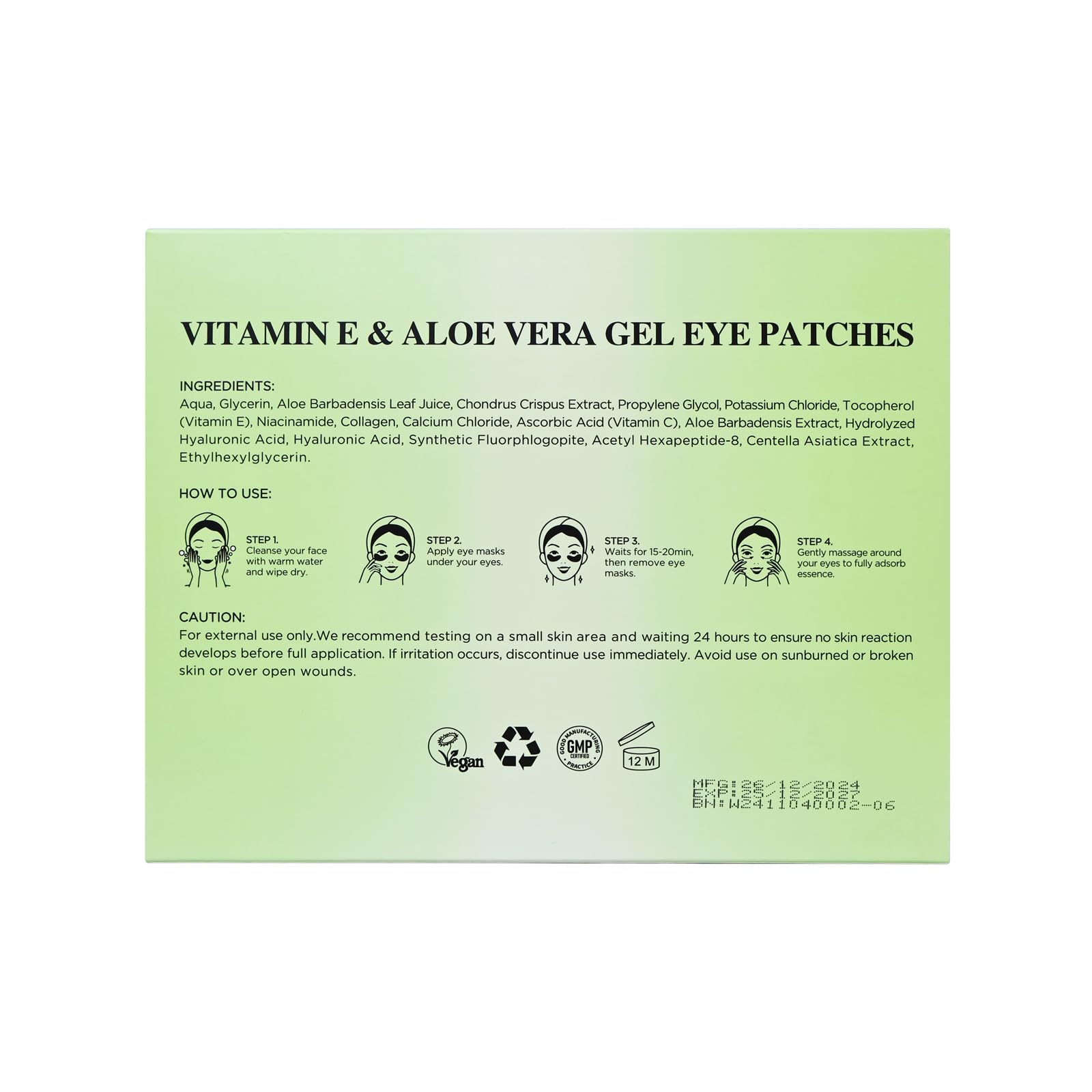 Yeokoe Under Eye Patches for Dark Circles,Eye Mask for Puffy Eyes With Collagen,Retinol,Vitmin C,Hyaluronic Acid and Niacinamide Face Masks Skincare Spa Gifts for Woman 20Pairs