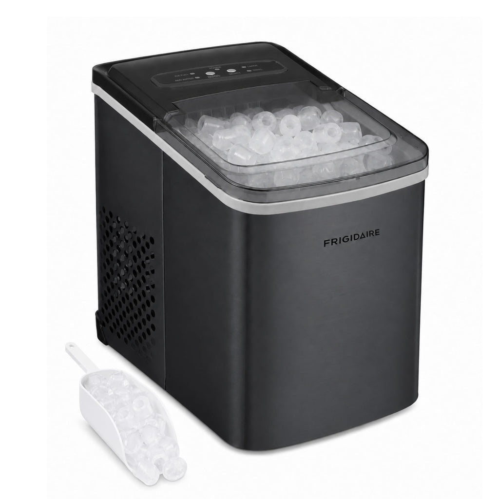 Frigidaire 26 Lbs per Day Portable Compact Maker, Ice Making Machine, Stainless, Medium