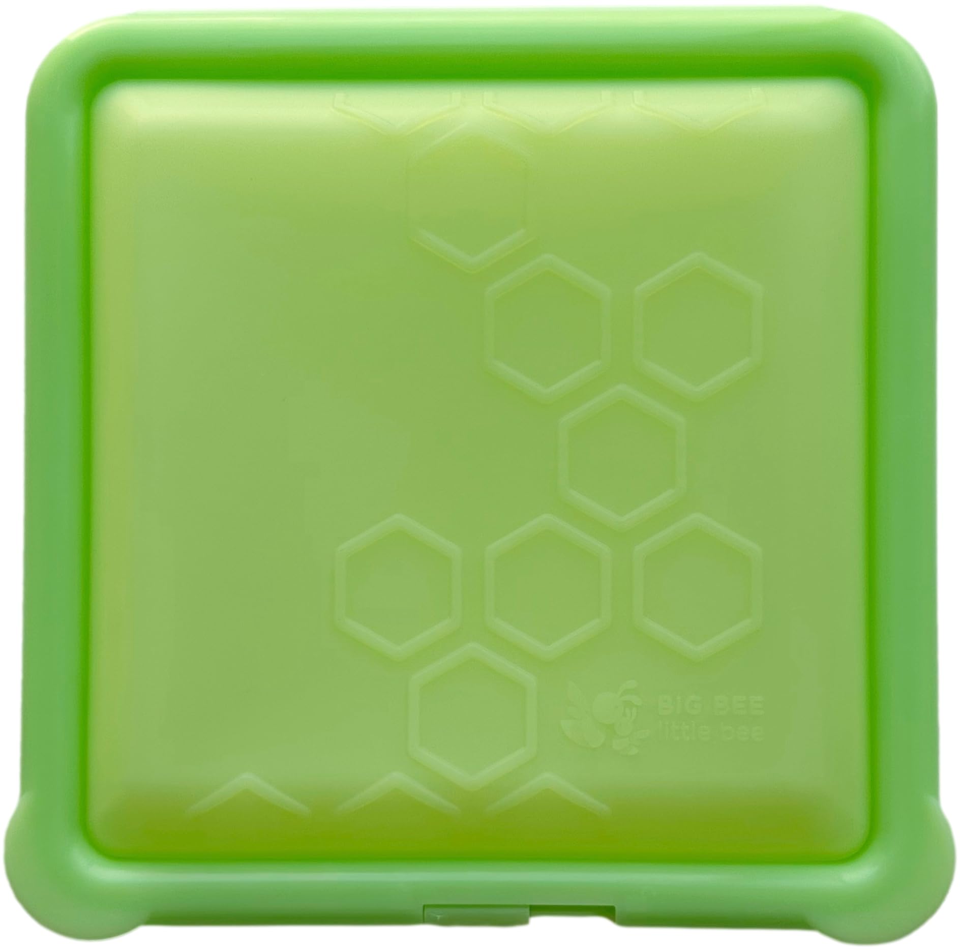 Big Bee, Little Bee SoftShell Reusable Silicone Food Storage Container - Clamshell Snap-Close Design, No Lost Lids, Easy to Clean, Compact for Travel, Meal Prep, Microwave Freezer and Dishwasher Safe