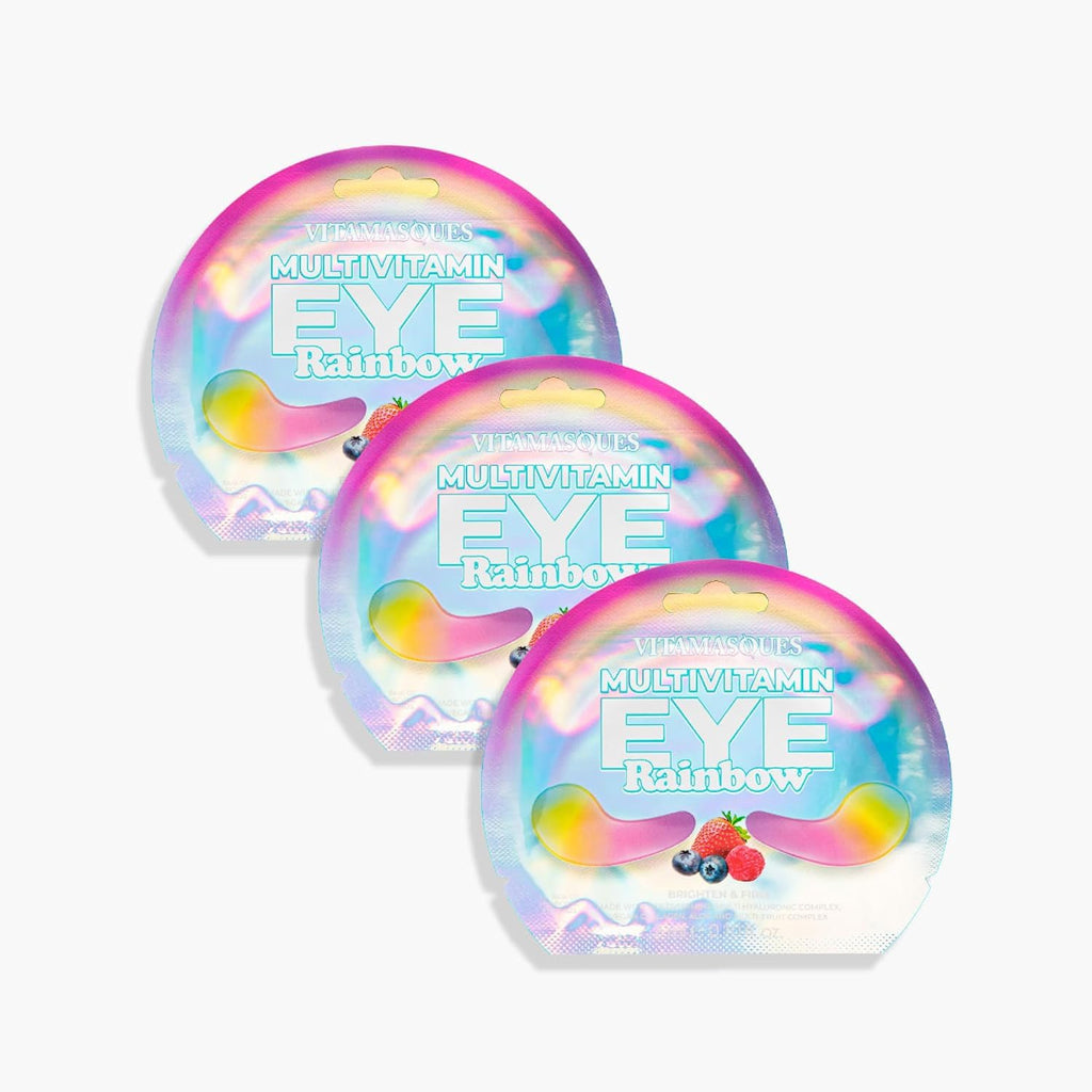 Vitamasques Diamond Eye Pads 3-Pack - Soothing and Rejuvenating Eye Patches Korean Skin Care Reduce Fine Lines, Puffiness & Dark Circles
