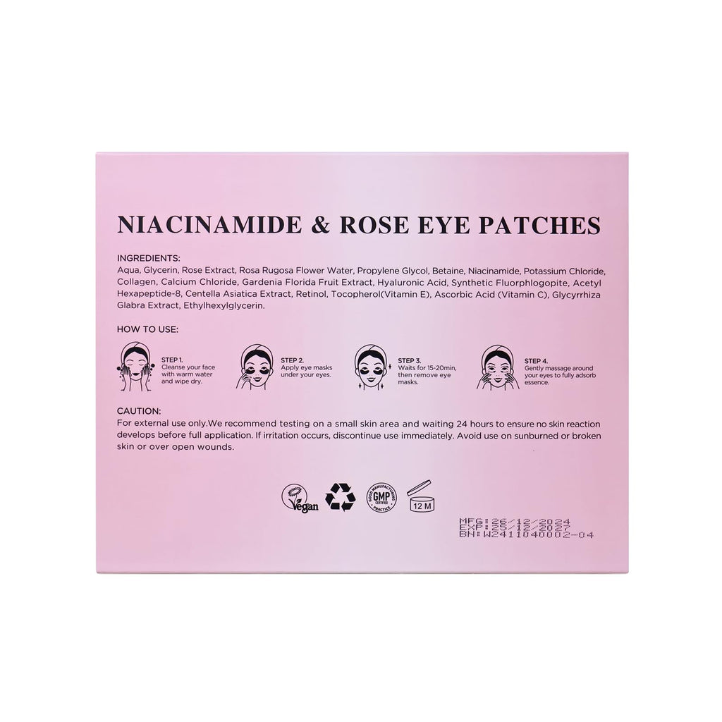 Yeokoe Under Eye Patches for Dark Circles,Eye Mask for Puffy Eyes With Collagen,Retinol,Vitmin C,Hyaluronic Acid and Niacinamide Face Masks Skincare Spa Gifts for Woman 20Pairs