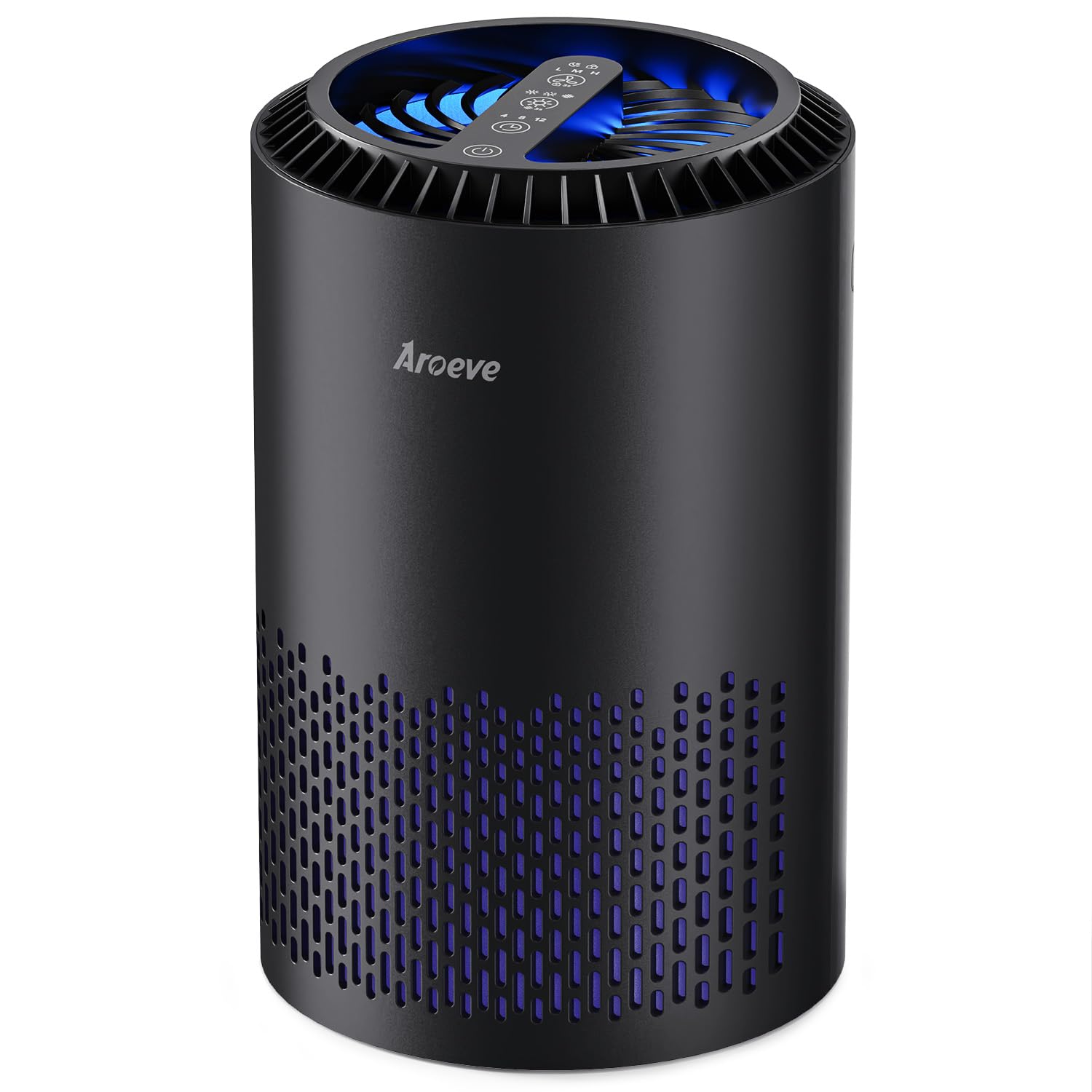 AROEVE Air Purifiers for Bedroom Home, Air Purifier For Smoke Pollen Dander Hair Smell Air Cleaner with Sleep Mode Speed Control For Bedroom Office, MK01- White(Available for California)