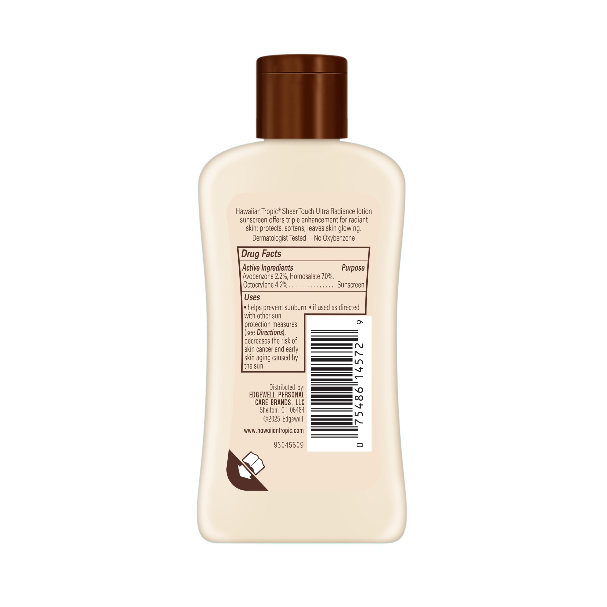 Hawaiian Tropic Sheer Touch Ultra Radiance Lotion Sunscreen SPF 50, 8 Fl Oz Twin Pack, Hawaiian Tropic Sunscreen SPF 50, Sunblock, Oxybenzone Free Sunscreen, Body Sunscreen Pack, 8 Fl Oz each
