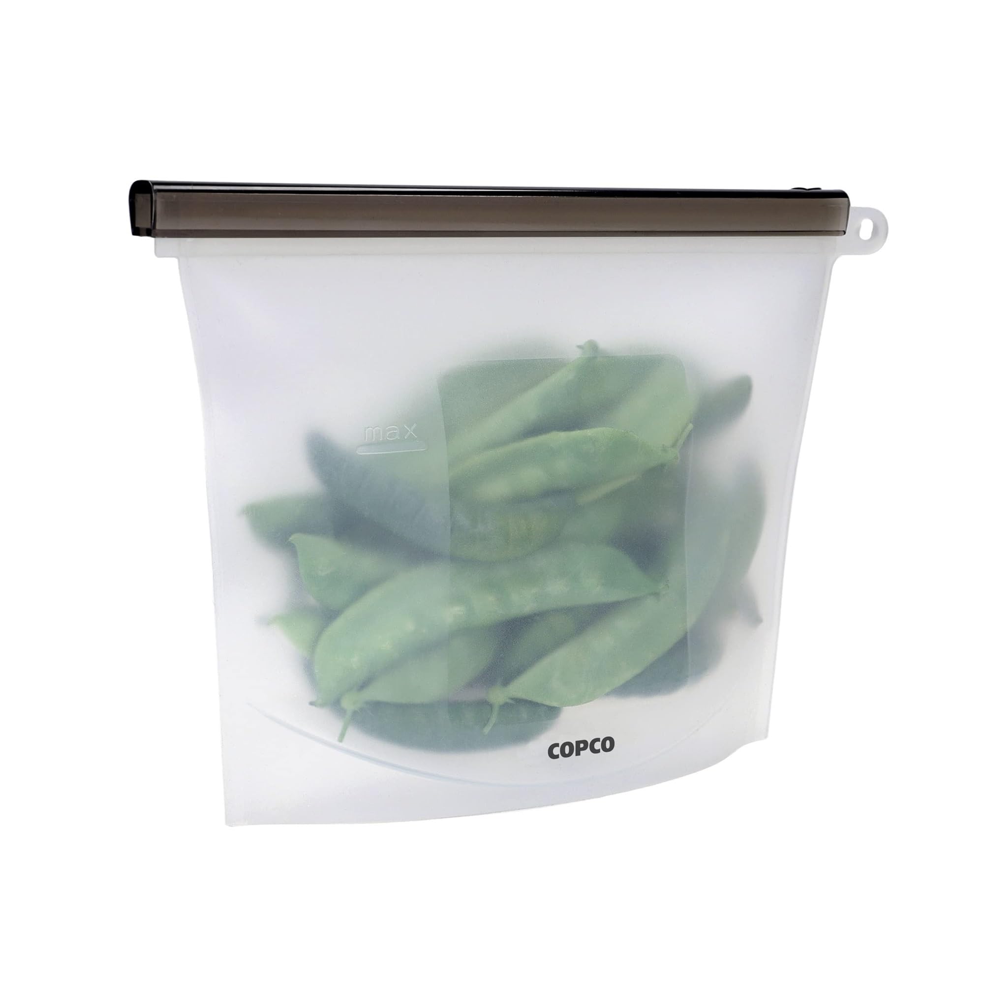 Copco Silicone Food Grade Reusable Storage Bag, Clear (Medium), Reduce Single-Use Plastic, Air-Tight, Leakproof, Dishwasher-Safe, Eco-friendly, 33.8 Ounce, Clear