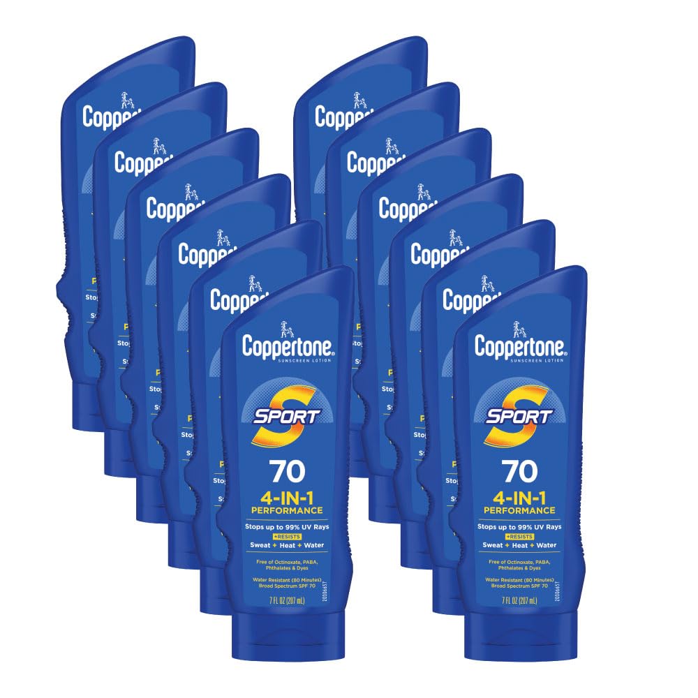 Coppertone SPORT Sunscreen Lotion Broad Spectrum SPF 50 (3 Fluid Ounce) (Packaging may vary)