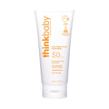 Thinkbaby SPF 50+ Baby Sunscreen, 3 Oz. – Safe, Natural Mineral Sun Cream for Babies - Water Resistant, Broad Spectrum UVA/UVB Sun Protection – Vegan Sunscreen for Kids