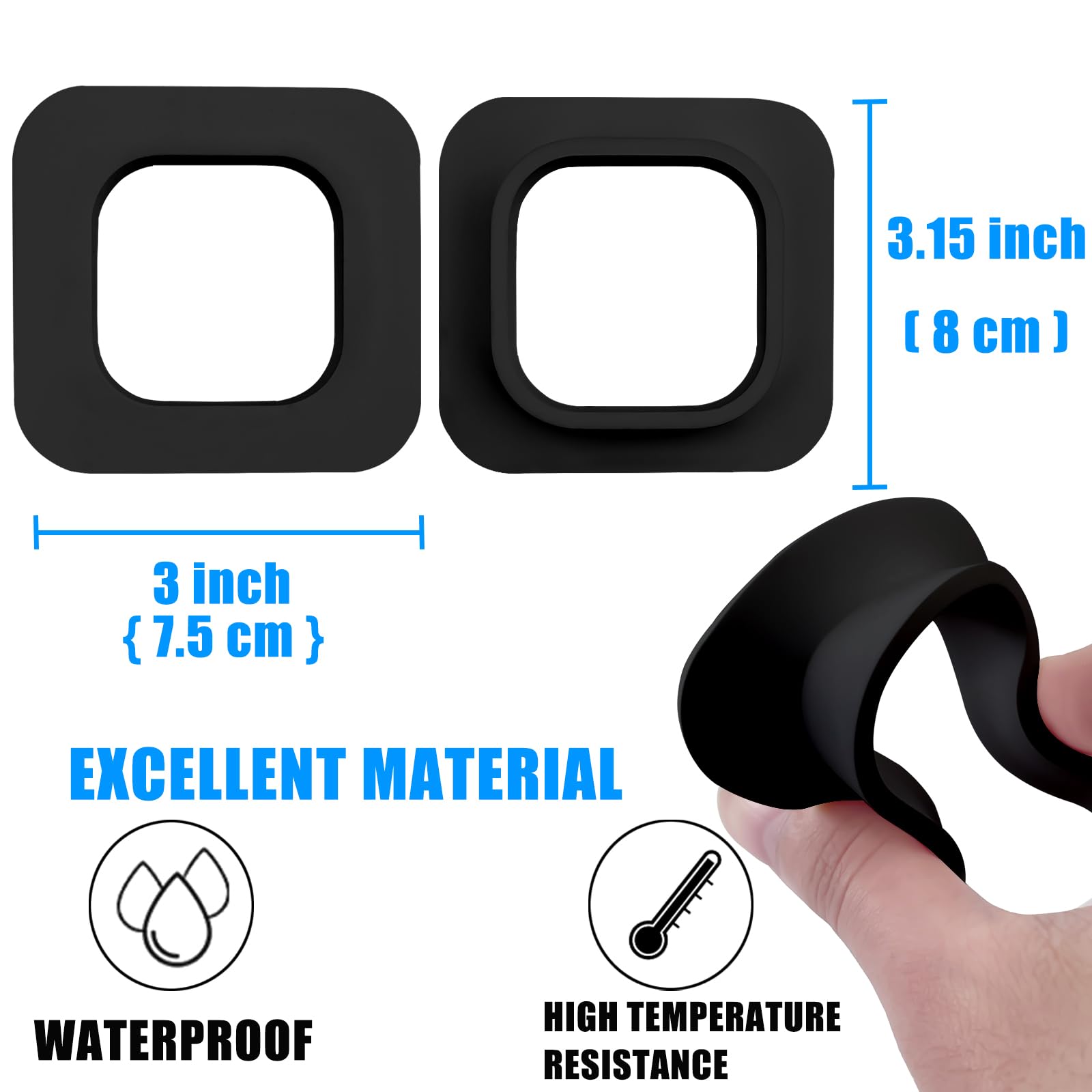 2 Pack Window Mount Compatible with Blink Mini Indoor, Secured Camera Glass Wall Holder for Single Pane Glass Windows/Doors for Outside Security Monitoring,White