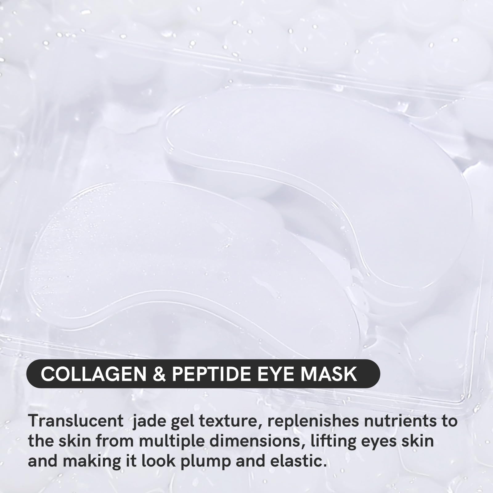 PEAUAMIE Under Eye Patches Collagen and Peptide Eye Mask for Dark Circles and Puffiness,Face Mask Skin Care Products 30 Pairs