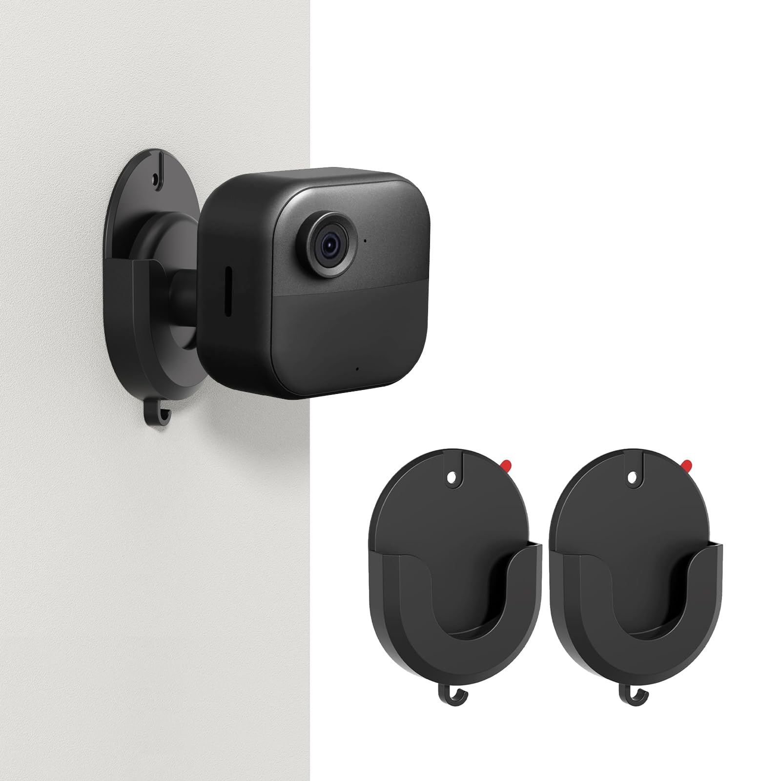 No Drill Mount Compatible with Blink/Ring/Wyze Camera,Fixing Bracket with Strong Self-Adhesive Tape Fits for Ring Indoor Cam(1st/2nd Gen),RingStick Up Cam,Blink Camera 4/3,BlinkMini 2K+