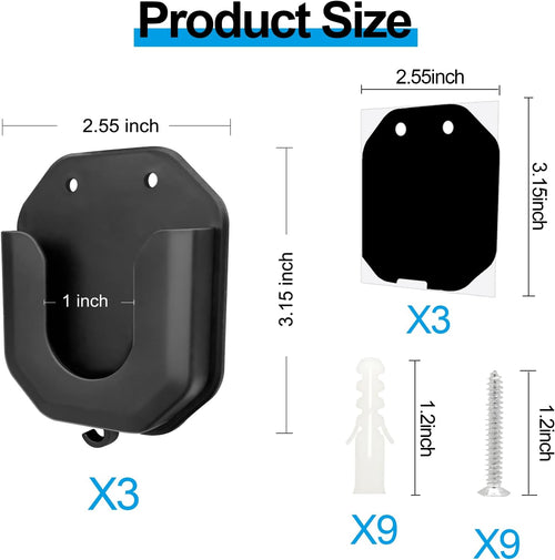 3-Pack Blink Camera Adhesive Wall Mount for Blink Mini/Blink Mini 2 / Blink Outdoor 4 / Blink/Blink Indoor Camera/Ring Indoor Camera（Adhesive mounting and Screw mounting）