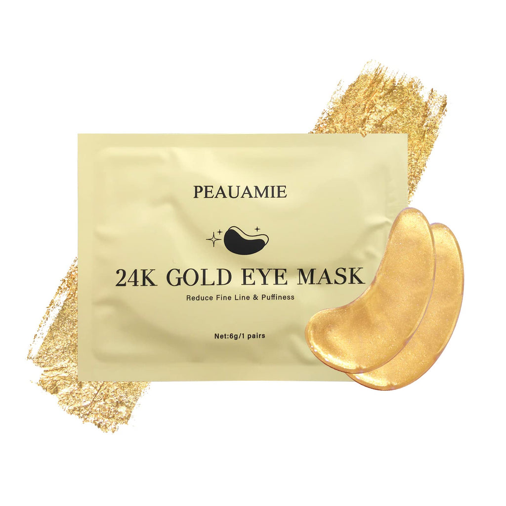 PEAUAMIE Under Eye Patches Collagen and Peptide Eye Mask for Dark Circles and Puffiness,Face Mask Skin Care Products 30 Pairs