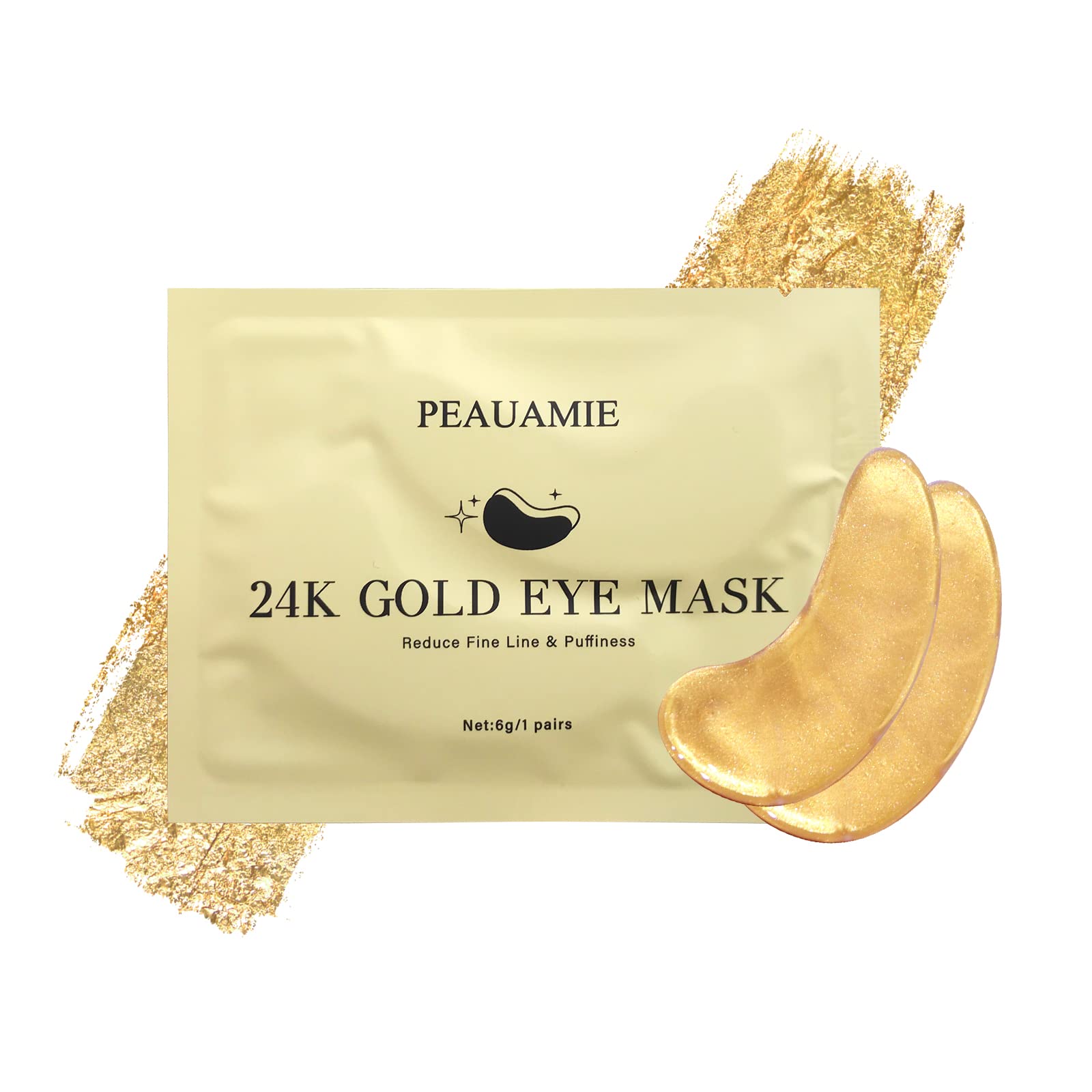 PEAUAMIE Under Eye Patches Collagen and Peptide Eye Mask for Dark Circles and Puffiness,Face Mask Skin Care Products 30 Pairs