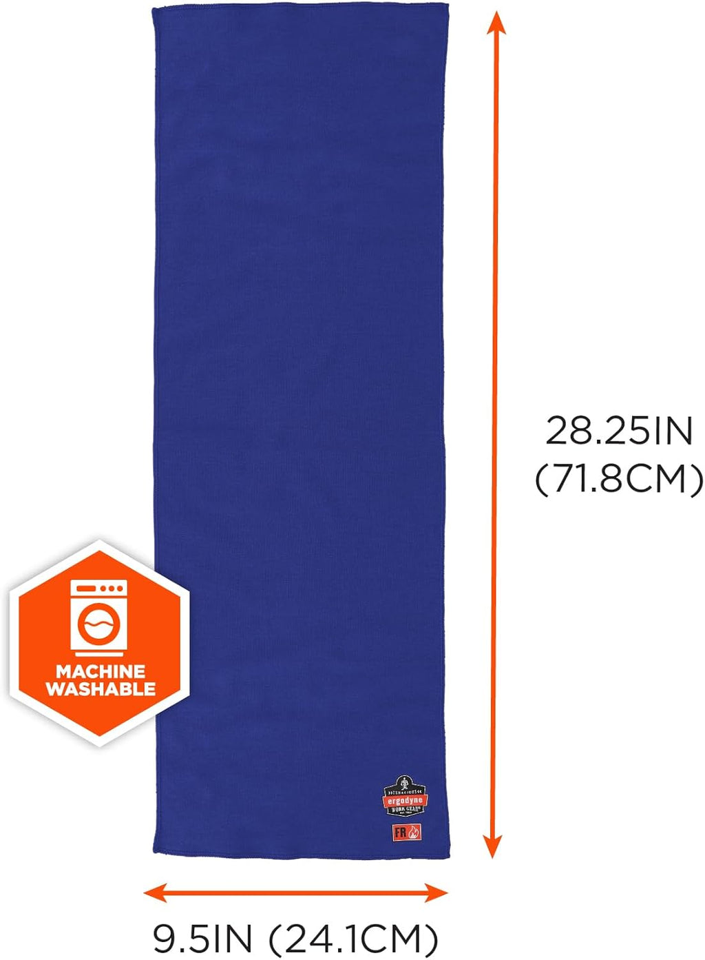Ergodyne Chill-Its 6606FR Cooling FR Towel, Fire Resistant Modacrylic Knit, Flame Resistant Cooling