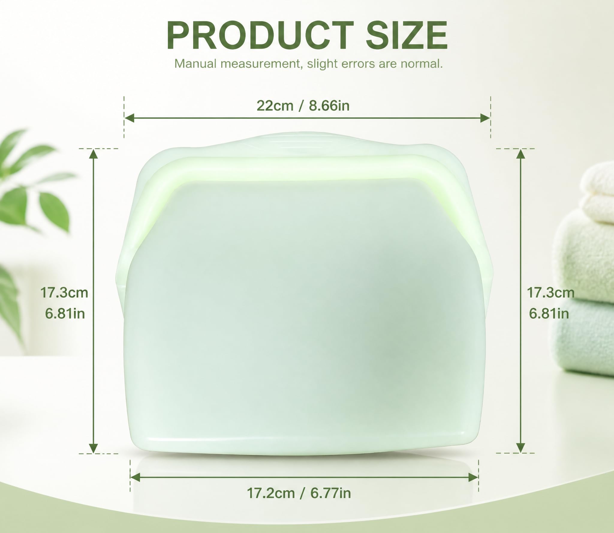STHF Everbag Reusable Silicone Food Storage Bags — Leak‑Proof, Upright Freezer & Sous‑Vide Safe, Odor‑Proof, High‑Temperature Resistant Food Storage Bags (rectangle)