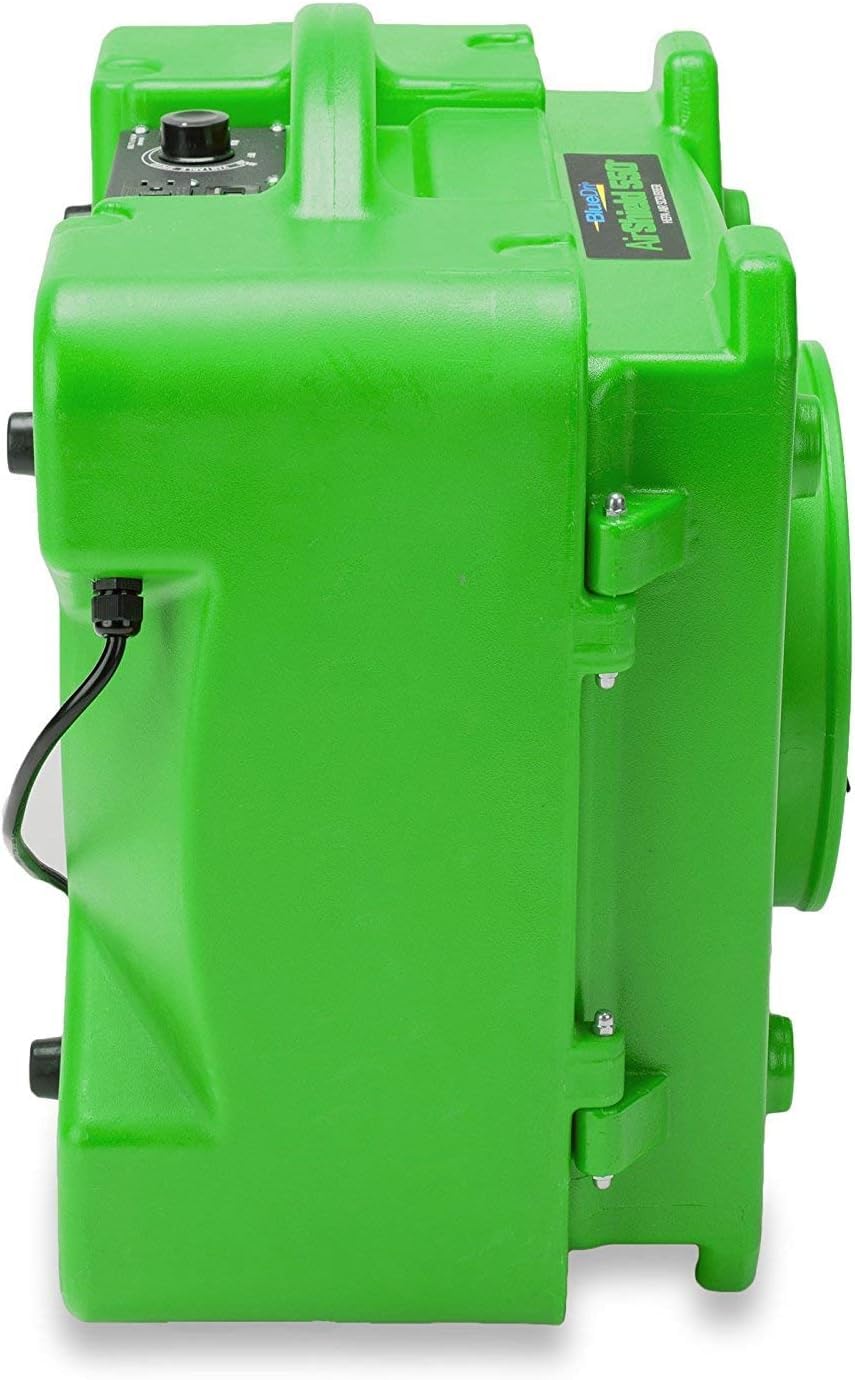 BlueDri Air Shield 550 HEPA Air Scrubber, Water Damage Restoration Equipment Air Purifier, Covers 1400 Sq. Ft, Daisy Chain Capable, For Commercial Use, Blue, BD-AS-550