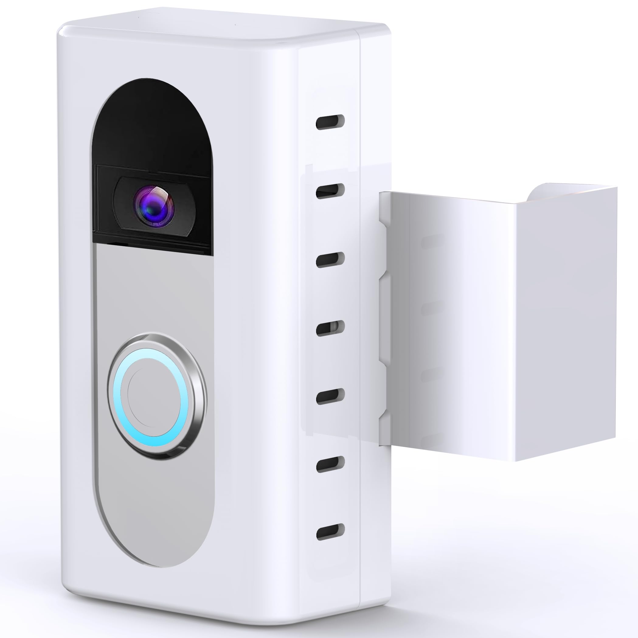 KIMILAR Anti-Theft Video Doorbell Mount Compatible with Ring/Blink Wireless Video Doorbell, Adjustable Mounting Bracket Accessories for Houses, Apartments, Businesses, Not for Blink 2nd Gen