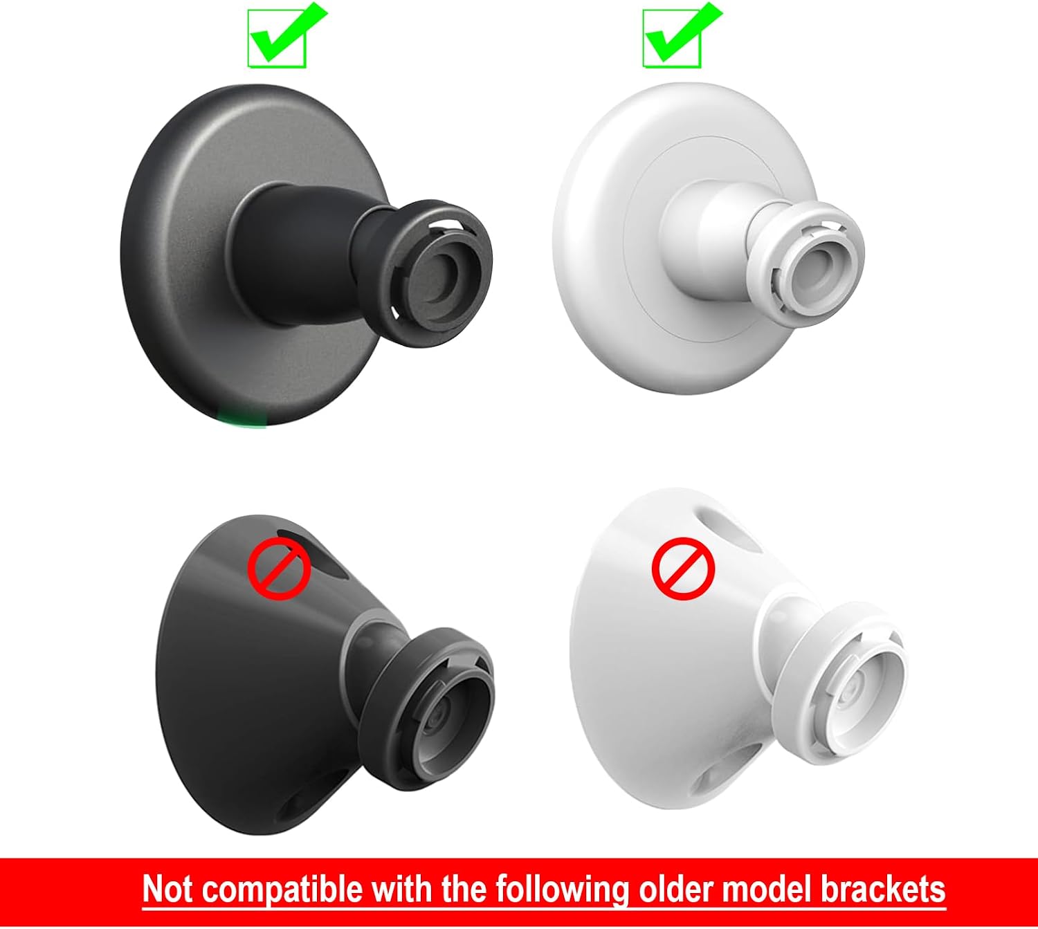 3-Pack Blink Camera Adhesive Wall Mount for Blink Mini/Blink Mini 2 / Blink Outdoor 4 / Blink/Blink Indoor Camera/Ring Indoor Camera（Adhesive mounting and Screw mounting）