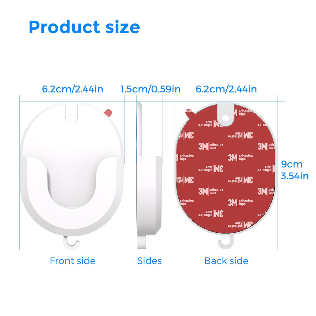 No Drill Mount Compatible with Blink/Ring/Wyze Camera,Fixing Bracket with Strong Self-Adhesive Tape Fits for Ring Indoor Cam(1st/2nd Gen),RingStick Up Cam,Blink Camera 4/3,BlinkMini 2K+