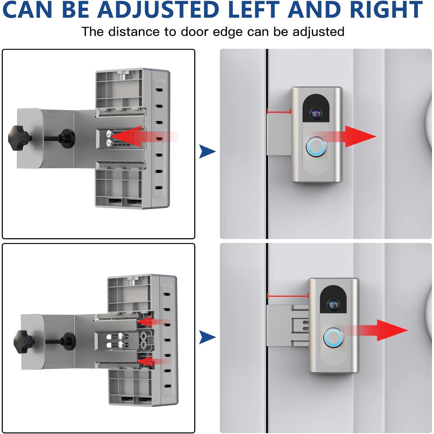 KIMILAR Anti-Theft Video Doorbell Mount Compatible with Ring/Blink Wireless Video Doorbell, Adjustable Mounting Bracket Accessories for Houses, Apartments, Businesses, Not for Blink 2nd Gen