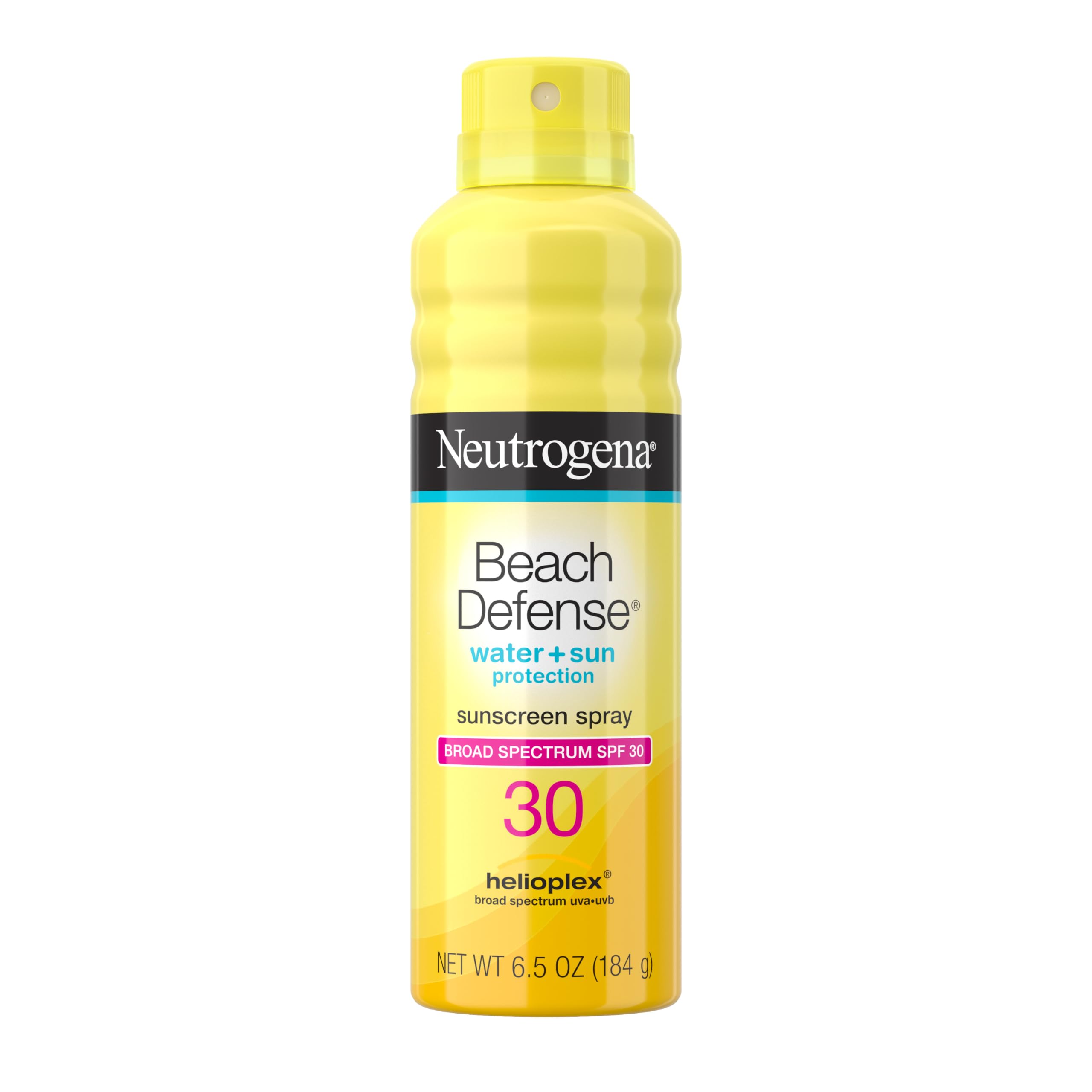 Neutrogena Beach Defense Sunscreen Spray SPF 70 Broad Spectrum UVA UVB Protection Lightweight Water Resistant up to 80 Minutes Beach-Strength Sun Protection for Whole Family, 6.5 oz