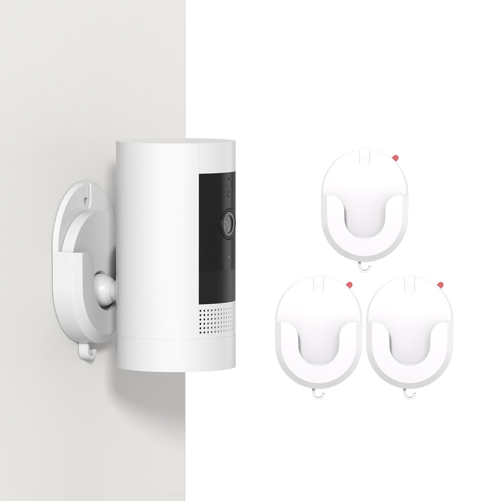 No Drill Mount Compatible with Blink/Ring/Wyze Camera,Fixing Bracket with Strong Self-Adhesive Tape Fits for Ring Indoor Cam(1st/2nd Gen),RingStick Up Cam,Blink Camera 4/3,BlinkMini 2K+