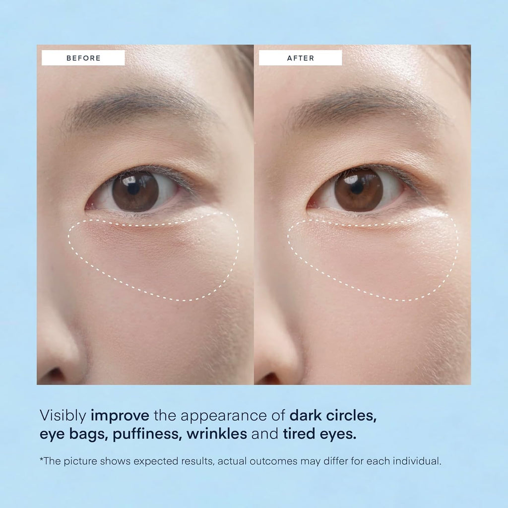 TEREZ & HONOR Peptide Collagen Under Eye Patches - 60 Korean Firming, Glowing & Hydrating Hydrogel Mask for Puffy Eyes, Dark Circles, Wrinkles, Fine Lines, Undereye Bags - Anti-Aging Eye Gel Pads