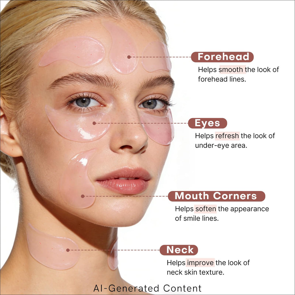 dewyhour Retinol Collagen Firming Hydrogel Patches - Under Eye Patches for Puffy Eyes & Dark Circles, Moisturizing Eye Mask with Caffeine & Hyaluronic Acid, Gentle Korean Skincare