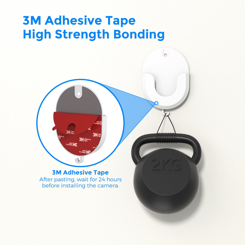 No Drill Mount Compatible with Blink/Ring/Wyze Camera,Fixing Bracket with Strong Self-Adhesive Tape Fits for Ring Indoor Cam(1st/2nd Gen),RingStick Up Cam,Blink Camera 4/3,BlinkMini 2K+
