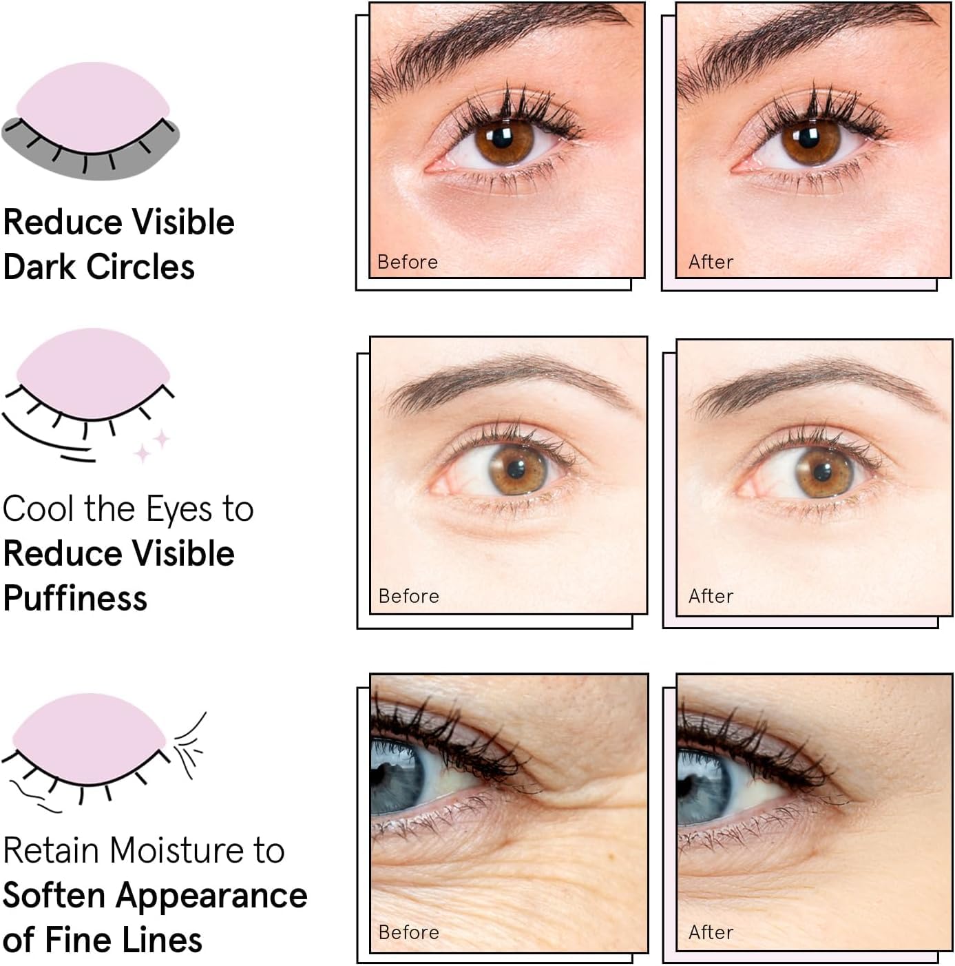 grace & stella Award Winning Under Eye Mask Reduce Dark Circles, Puffy Eyes, Undereye Bags, Wrinkles, Gel Under Eye Patches, Small Gifts for Women, Gifts Under 10 Dollars, Vegan (6 Pairs, Blue)