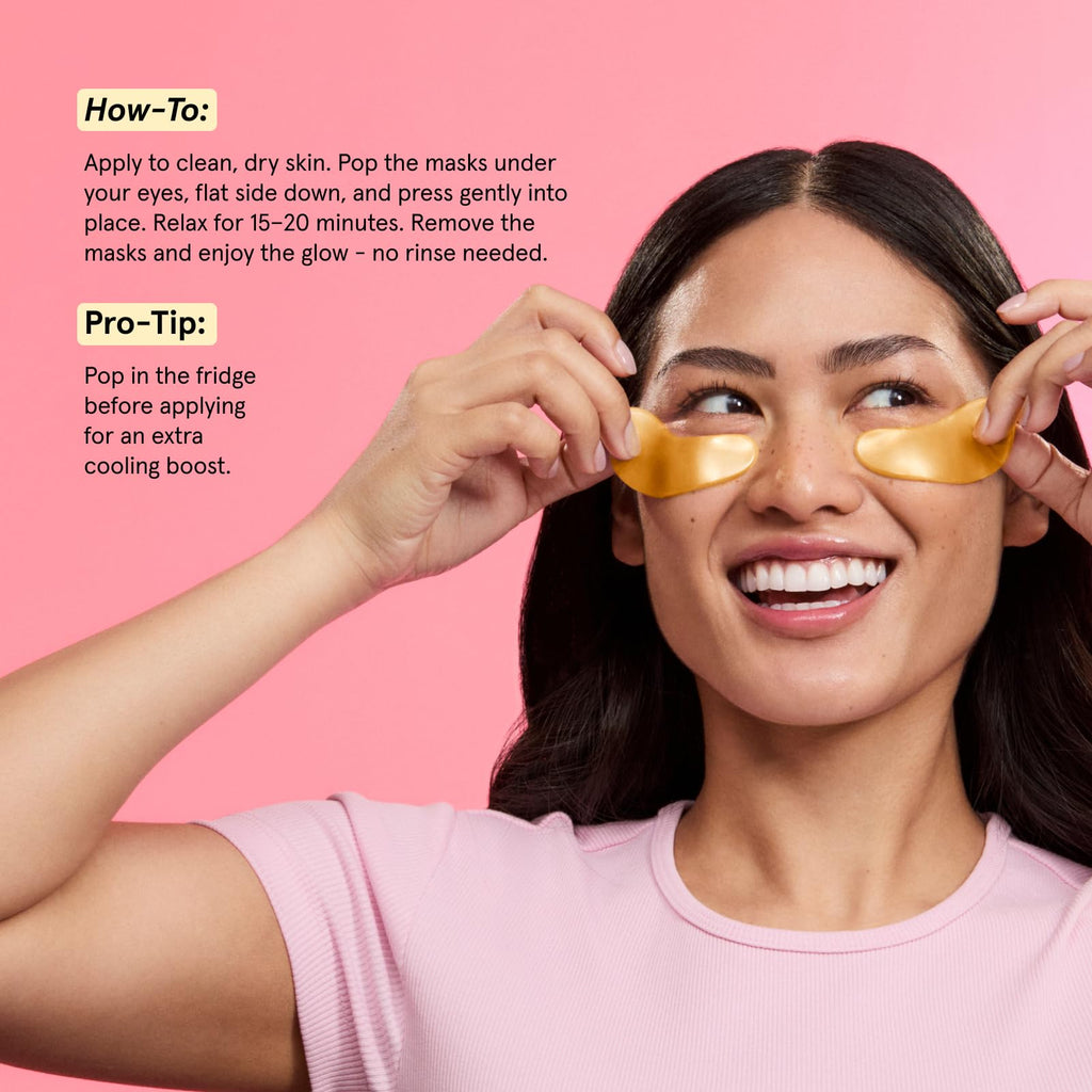 grace & stella Award Winning Under Eye Mask Reduce Dark Circles, Puffy Eyes, Undereye Bags, Wrinkles, Gel Under Eye Patches, Small Gifts for Women, Gifts Under 10 Dollars, Vegan (6 Pairs, Blue)